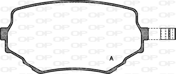 OPEN PARTS Комплект тормозных колодок, дисковый тормоз BPA0594.02